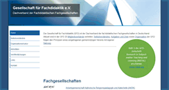 Desktop Screenshot of fachdidaktik.org
